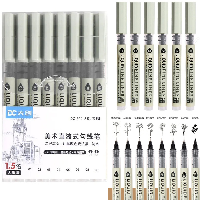 12 Tibs Zwarte Pen Fijne Lijn  - Correction Pen Fine recensie en prijs