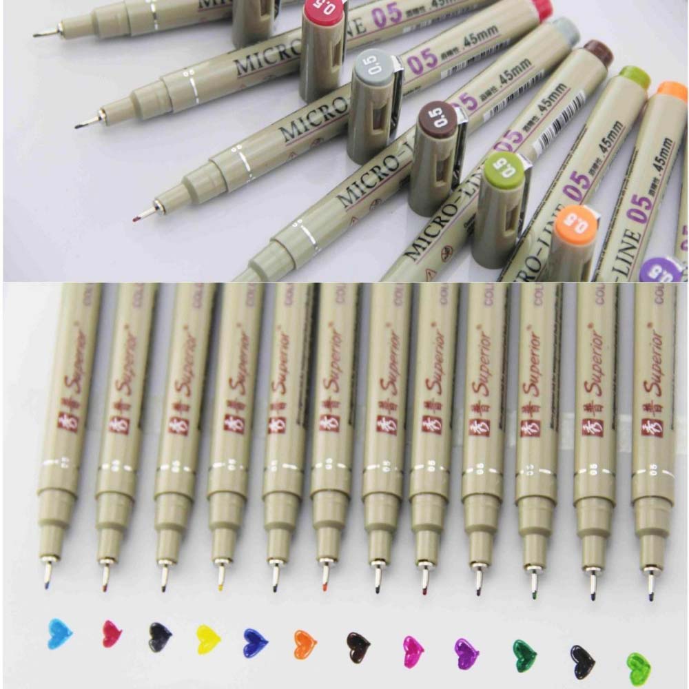12 kleuren poreuze punt pennen - Copic Marker Sketch recensie en prijs