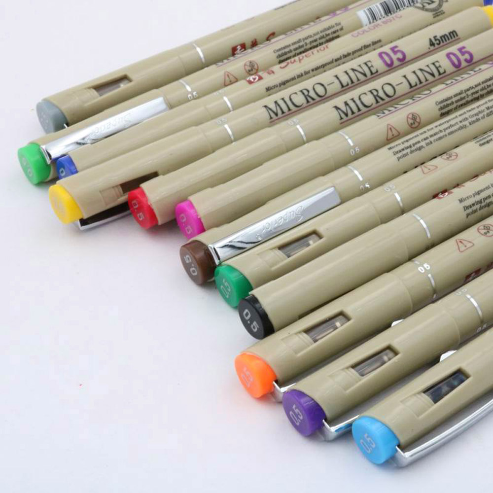12 kleuren poreuze punt pennen - Copic Marker Sketch recensie en prijs