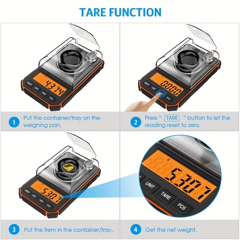 1 st 0.001g Professionele Sier - Tape Dispenser Weighted recensie en prijs