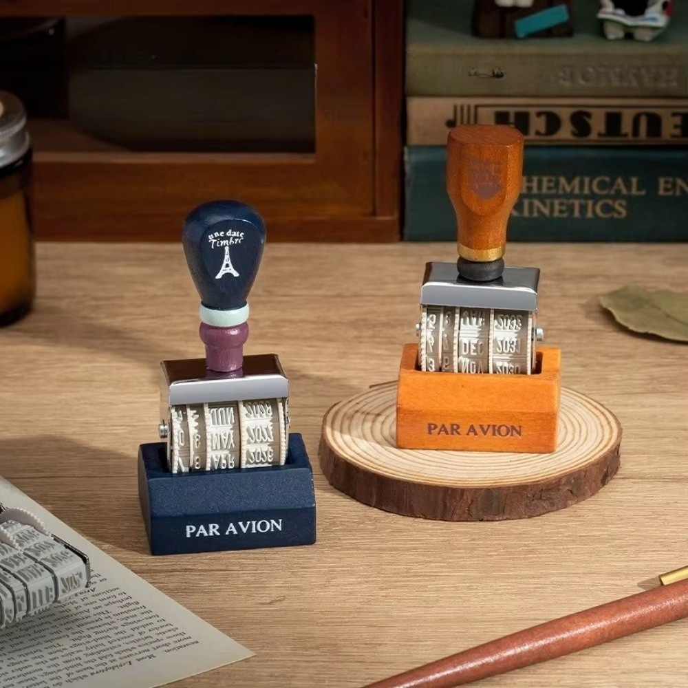 Retro Houten Roller Datumzegel - Rubber Date Stamp recensie en prijs