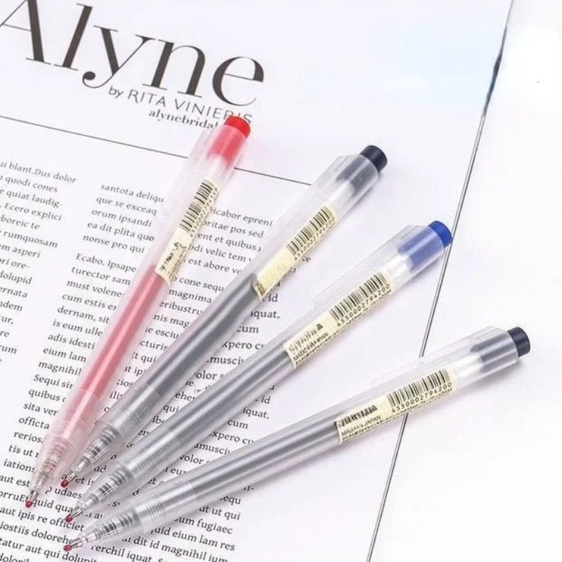 10 stuks drukknoppen met 1 stu - Muji Stationery Gel Pen recensie en prijs